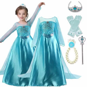 | Elsa Dress for Girls 3-10 Yrs Birthday Role Elsa Princess Dress For Kid